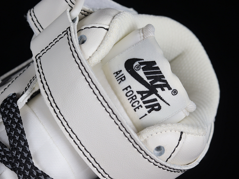 Air Force 1 Mid 07 White/White/Black 21