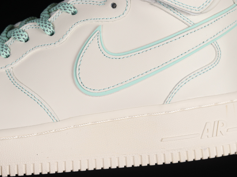 Air Force 1 Mid 07 White/White/Green 9