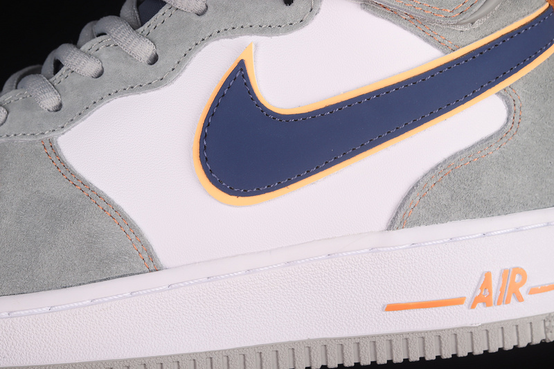 Nike Air Force 1 '07 Mid Grey/Blue/Orange/White 11