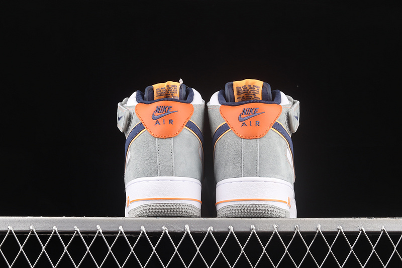 Nike Air Force 1 '07 Mid Grey/Blue/Orange/White 13