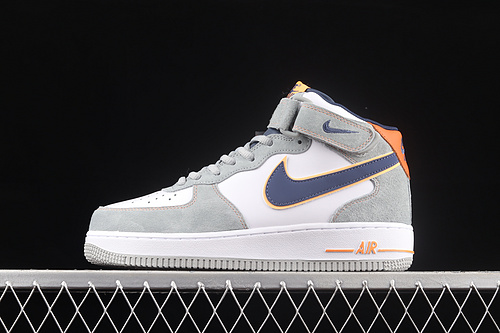 Nike Air Force 1 '07 Mid Grey/Blue/Orange/White 15