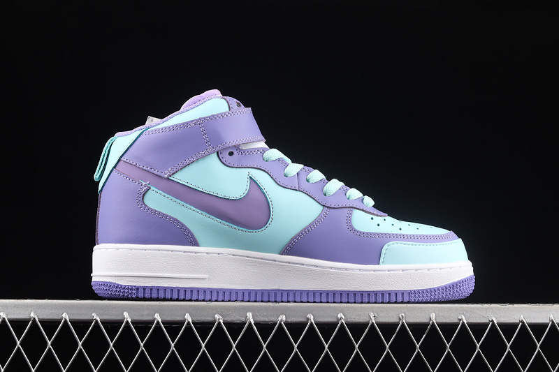 Air Force 1 Mid Purple Green/Lake White 9