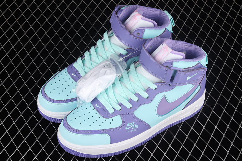 Air Force 1 Mid Purple Green/Lake White 25