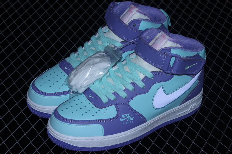 Air Force 1 Mid Purple Green/Lake White 29