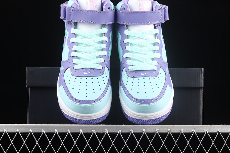 Air Force 1 Mid Purple Green/Lake White 33