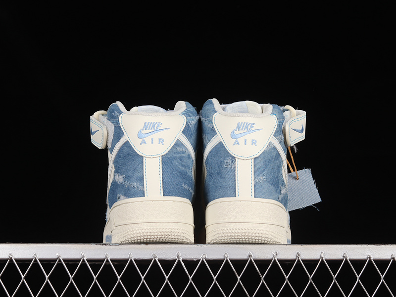 Air Force 1 Mid 07 Broken Silk Denim Blue/White/Beige 19