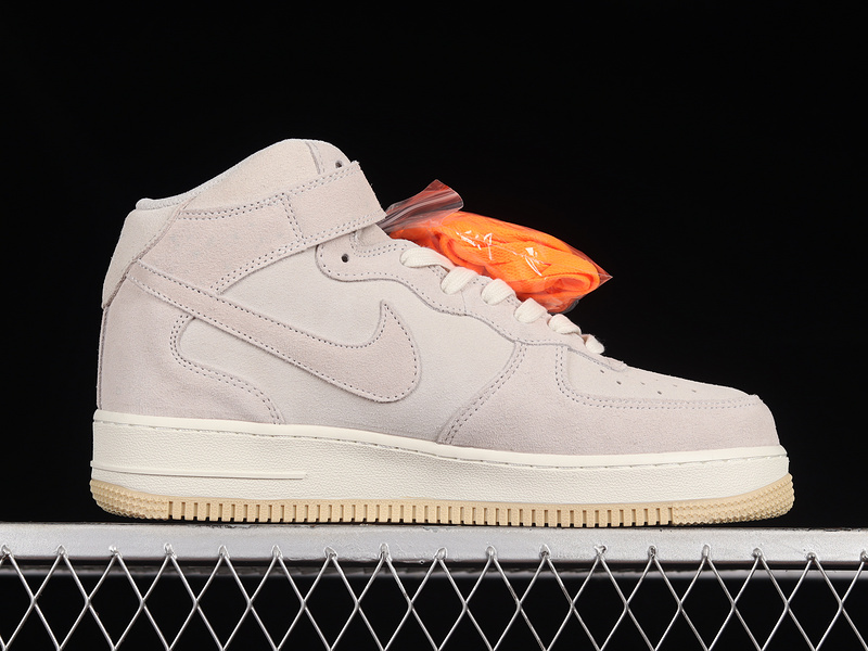 Air Force 1 Mid Light Grey/White/Gum 5