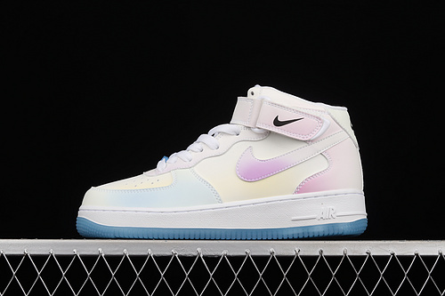 Air Force 1 Mid Uv White/University Blue/Pink 3