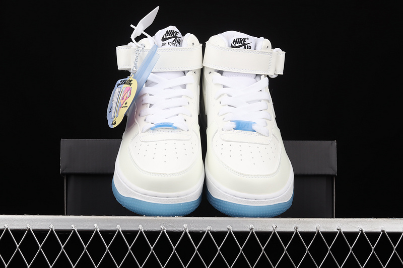 Air Force 1 Mid Uv White/University Blue/Pink 7