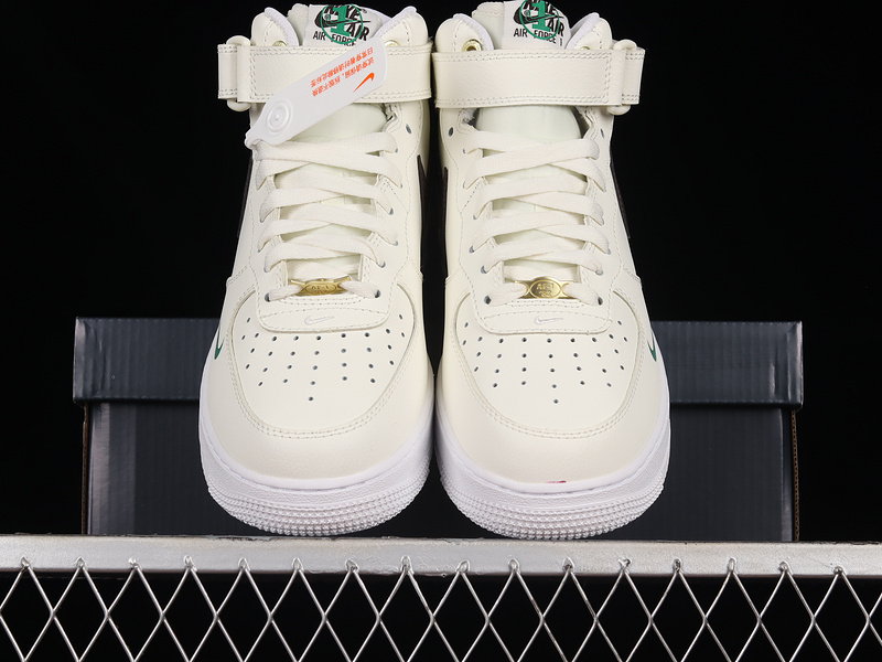 Air Force 1 Mid Sail/Brown Basalt-Malachite-White 25