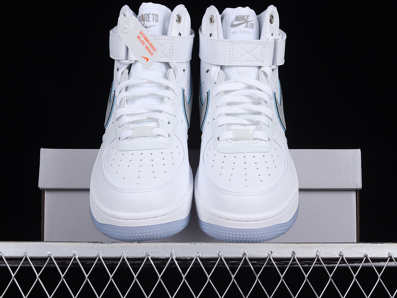 Air Force 1 High 07 Dare To Fly White/White/Metallic Silver 11