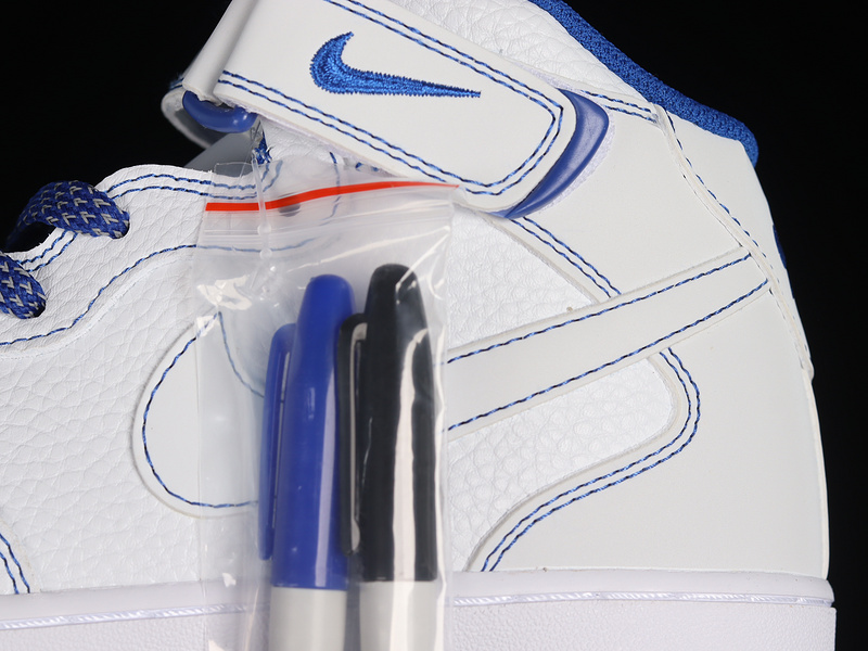 Air Force 1 Mid 07 White/Dark Blue/White 19