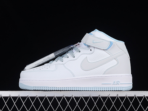 Nike Air Force 1 '07 Mid White/Blue/Grey 13