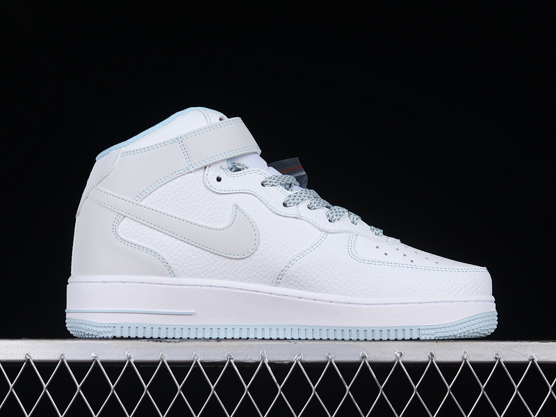 Nike Air Force 1 '07 Mid White/Blue/Grey 19