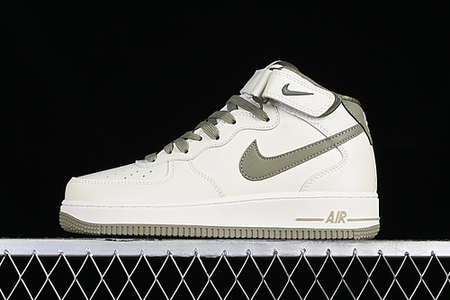 Air Force 1 Mid Beige/Army Green 5