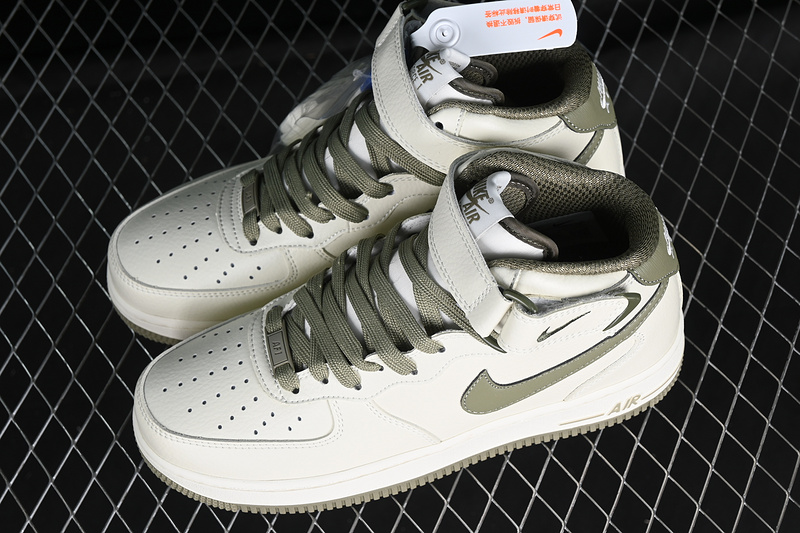 Air Force 1 Mid Beige/Army Green 17