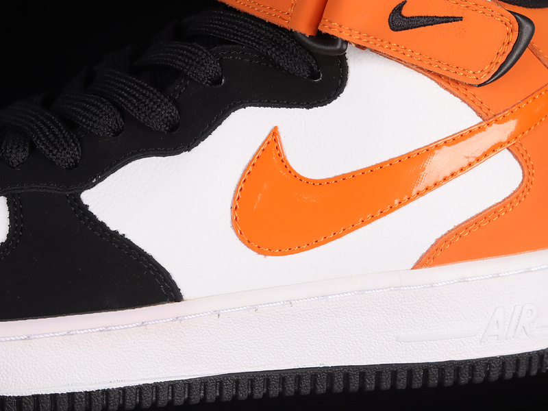 Air Force 1 Mid 07 White/Black/Orange 3