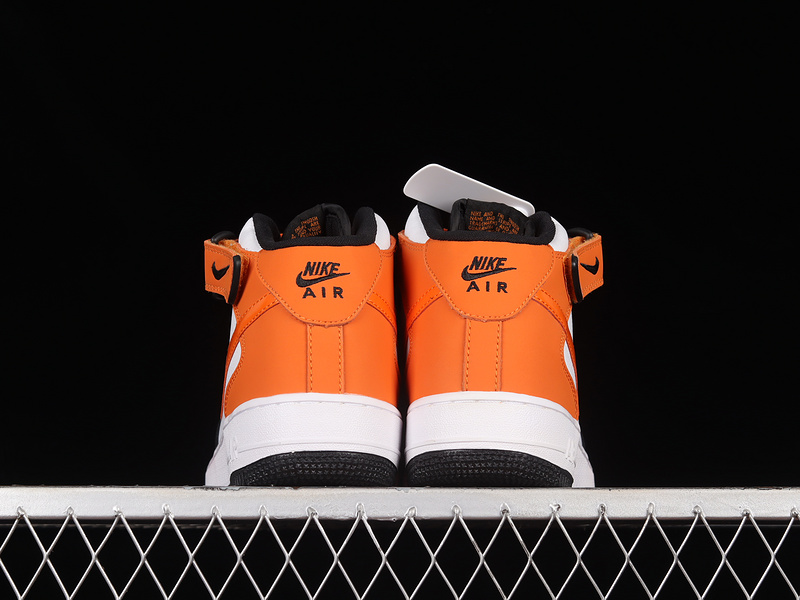 Air Force 1 Mid 07 White/Black/Orange 5