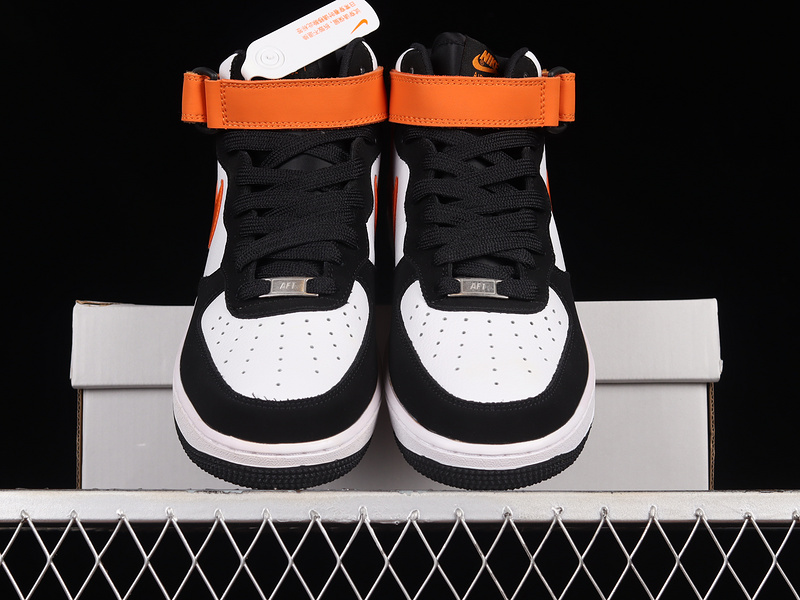 Air Force 1 Mid 07 White/Black/Orange 17