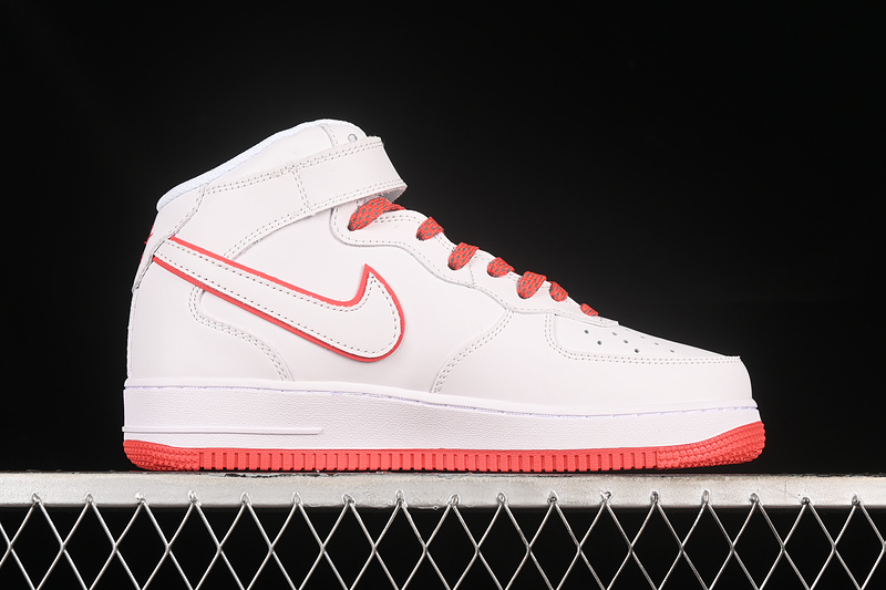 Nike Air Force 1 '07 Mid Off White/Red 7