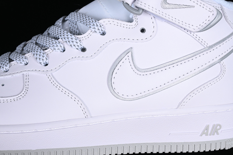 Nike Air Force 1 '07 Mid White/Silver 3