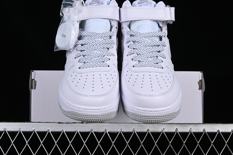 Nike Air Force 1 '07 Mid White/Silver 5