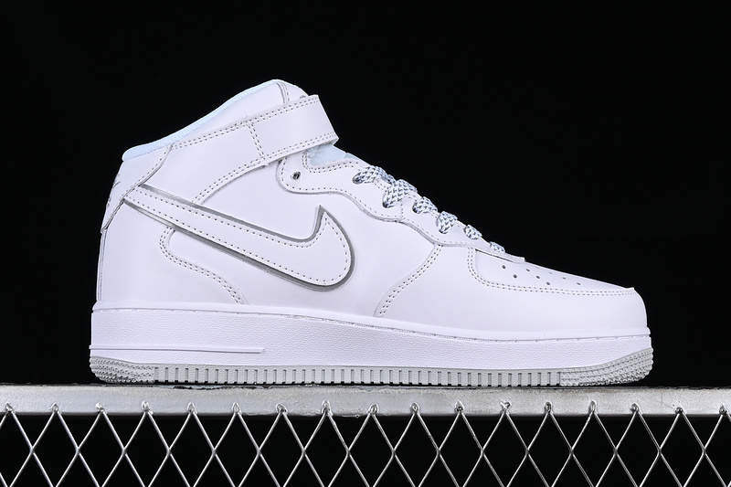 Nike Air Force 1 '07 Mid White/Silver 7