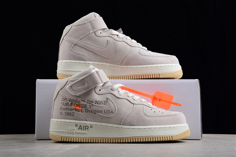 Air Force 1 Mid 07 Light Grey/White/Light Brown 9