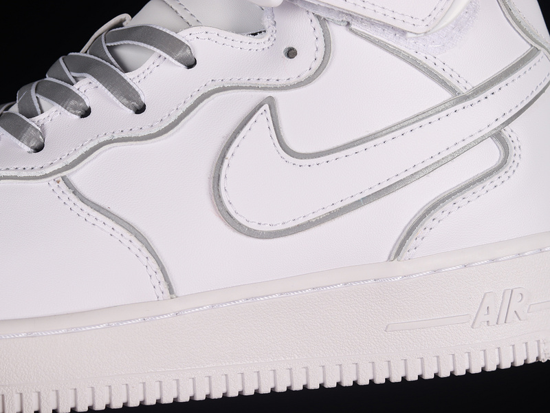 Nike Air Force 1 '07 Mid White/Silver/White 17