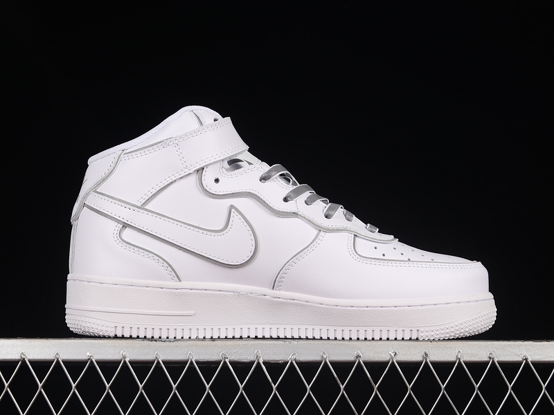 Nike Air Force 1 '07 Mid White/Silver/White 23