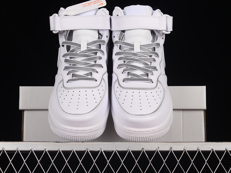 Nike Air Force 1 '07 Mid White/Silver/White 25