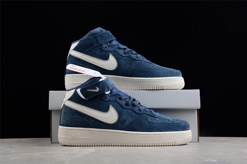 Air Force 1 Mid 07 Suede Navy Blue/Navy Blue/White 3