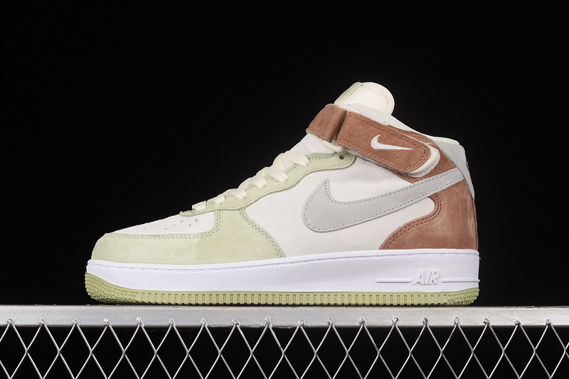 Nike Air Force 1 '07 Mid White/Grey/Brown/Green 17