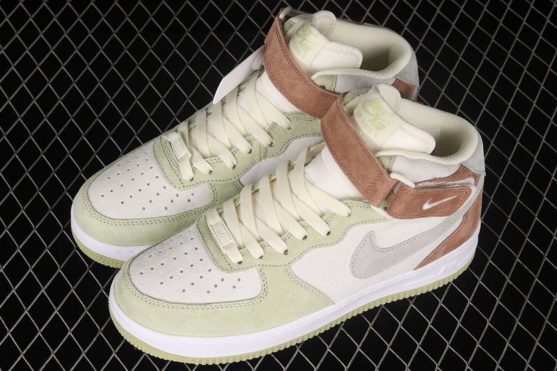 Nike Air Force 1 '07 Mid White/Grey/Brown/Green 23