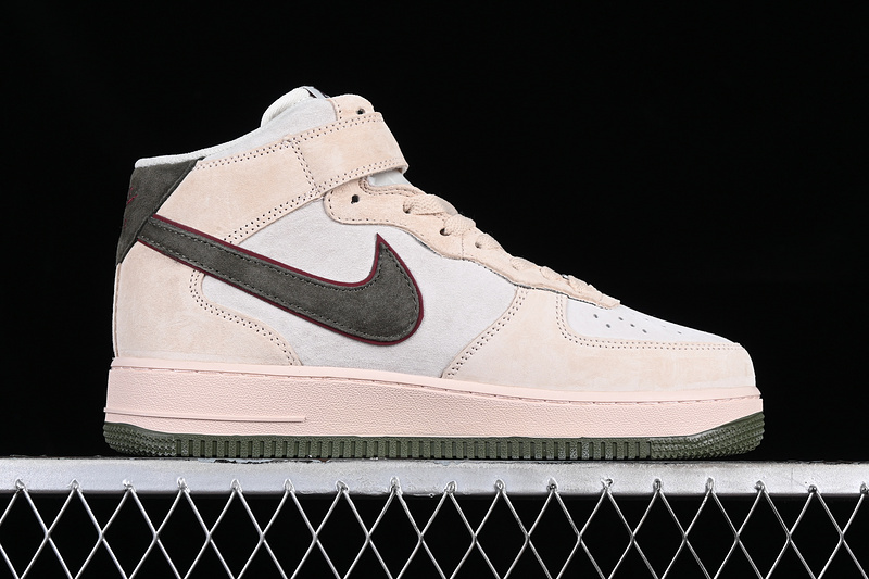 Nike Air Force 1 '07 Mid White/Pink/Green/Red 7