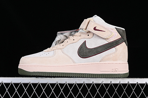 Nike Air Force 1 '07 Mid White/Pink/Green/Red 21