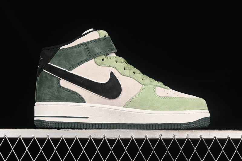 Nike Air Force 1 '07 Mid Black/Green/Grey 25