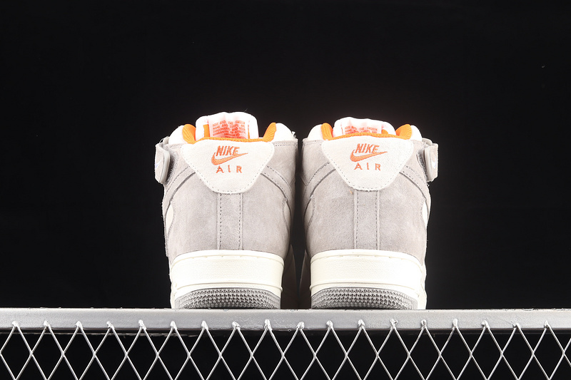 Nike Air Force 1 '07 Mid Grey/Orange 9