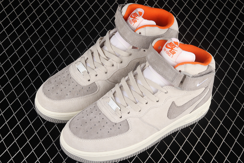 Nike Air Force 1 '07 Mid Grey/Orange 13