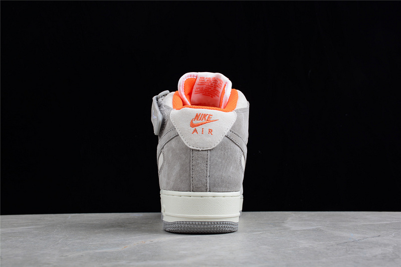 Ow X Air Force 1 Mid 07 Gray/Orange/White 13