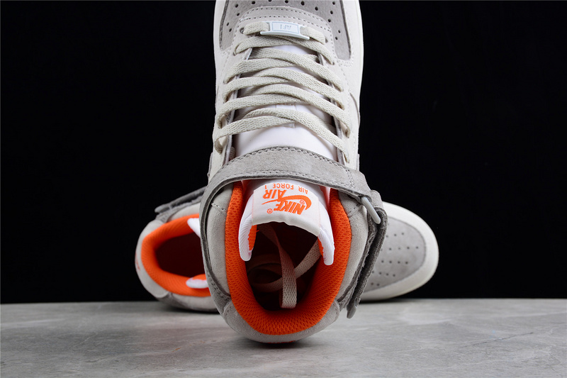 Ow X Air Force 1 Mid 07 Gray/Orange/White 25