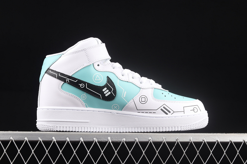 Nike Air Force 1 '07 Mid Ps5 White/Black/Green 15