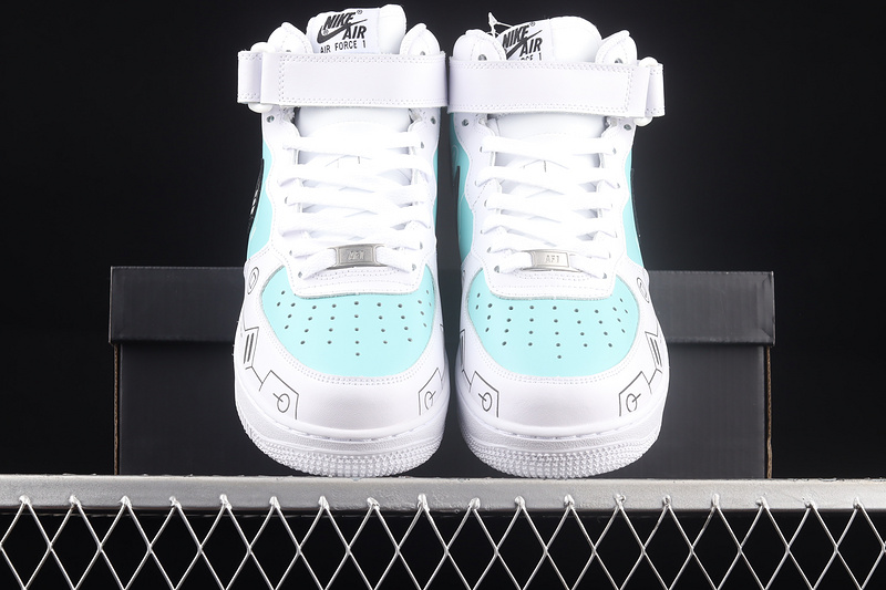 Nike Air Force 1 '07 Mid Ps5 White/Black/Green 19