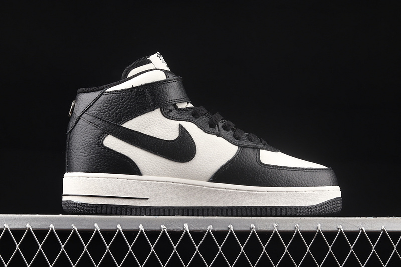 Stussy X Air Force 1 Mid White/Black/Black 13