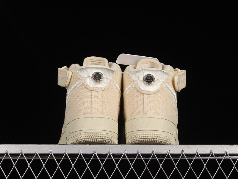 Stussy X Air Force 1 Mid White Cool Beige/Beige/White 23