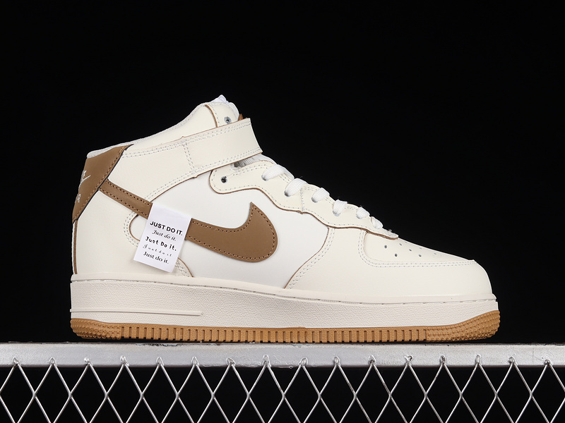 Air Force 1 Mid 07 White/White/Mocha Brown 7