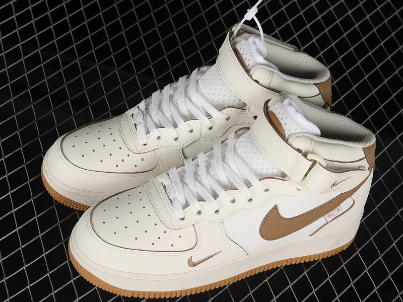 Air Force 1 Mid 07 White/White/Mocha Brown 11