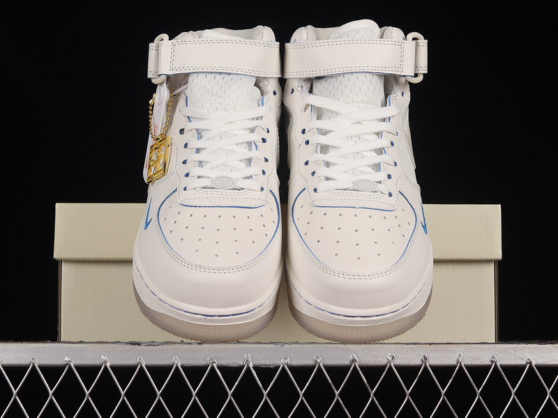 Nike Air Force 1 '07 Mid Pearl White/Pearl White/Sky Blue 23