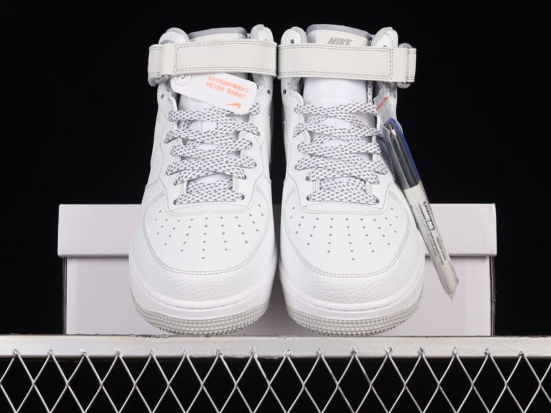 Air Force 1 Mid 07 White/White/Silver 5