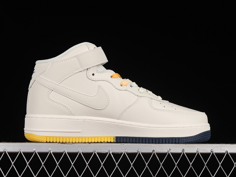 Air Force 1 Mid 07 Beige/Yellow/Blue 5